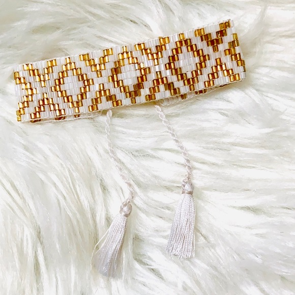 ⚡️ BOHO BEADED TASSEL CUFFS ⚡️ - Picture 6 of 7